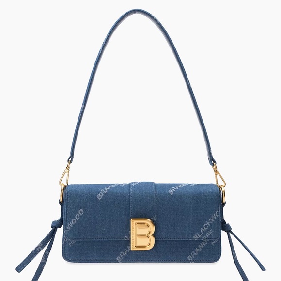 Brandon Blackwood Handbags - NWT Brandon Blackwood Denim Nia Bag